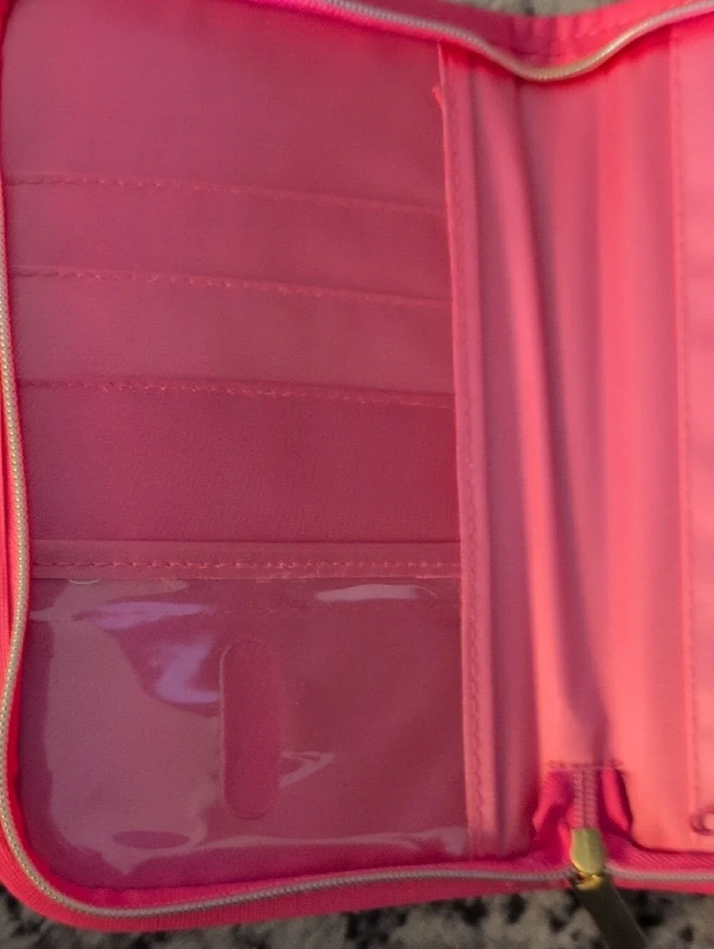Furla Hot Pink Saffiano Leather Case